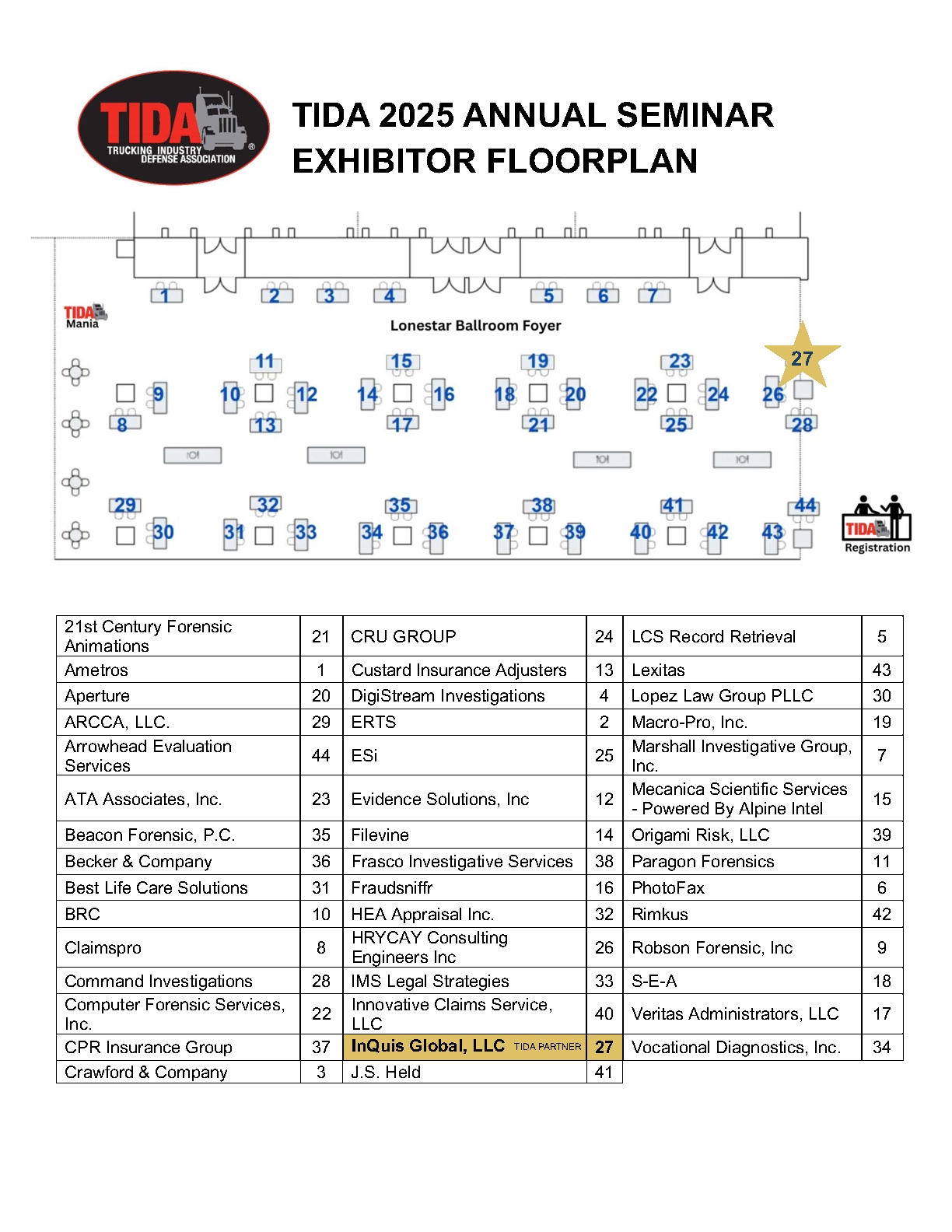 Exhibitor Floorplan